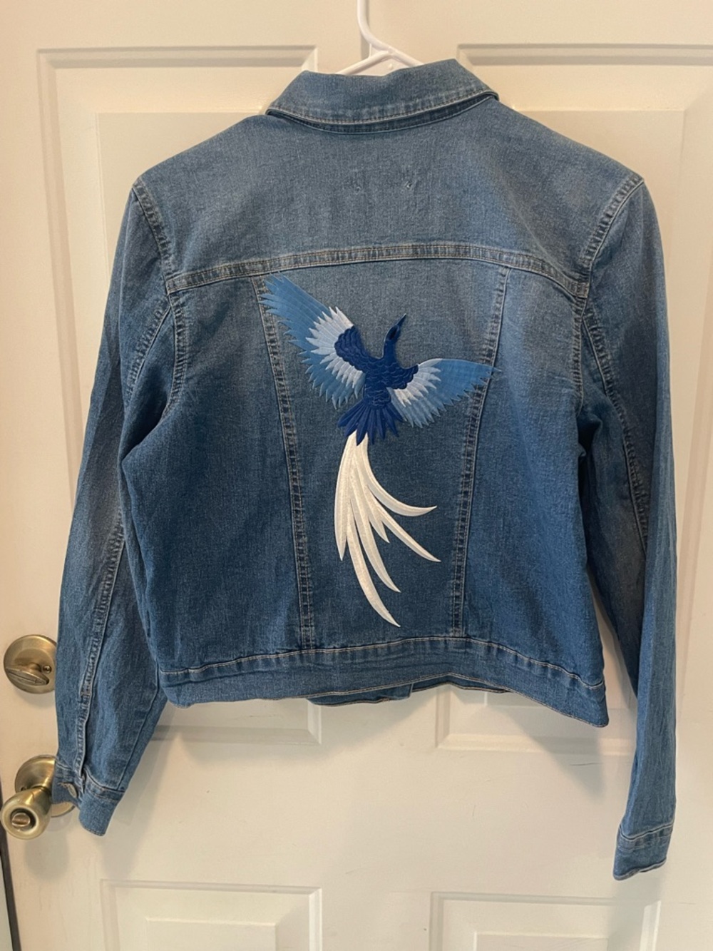 lei Blue Denim jacket with heron